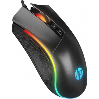Mouse Gamer USB HP M220 4800DPI RGB Preto