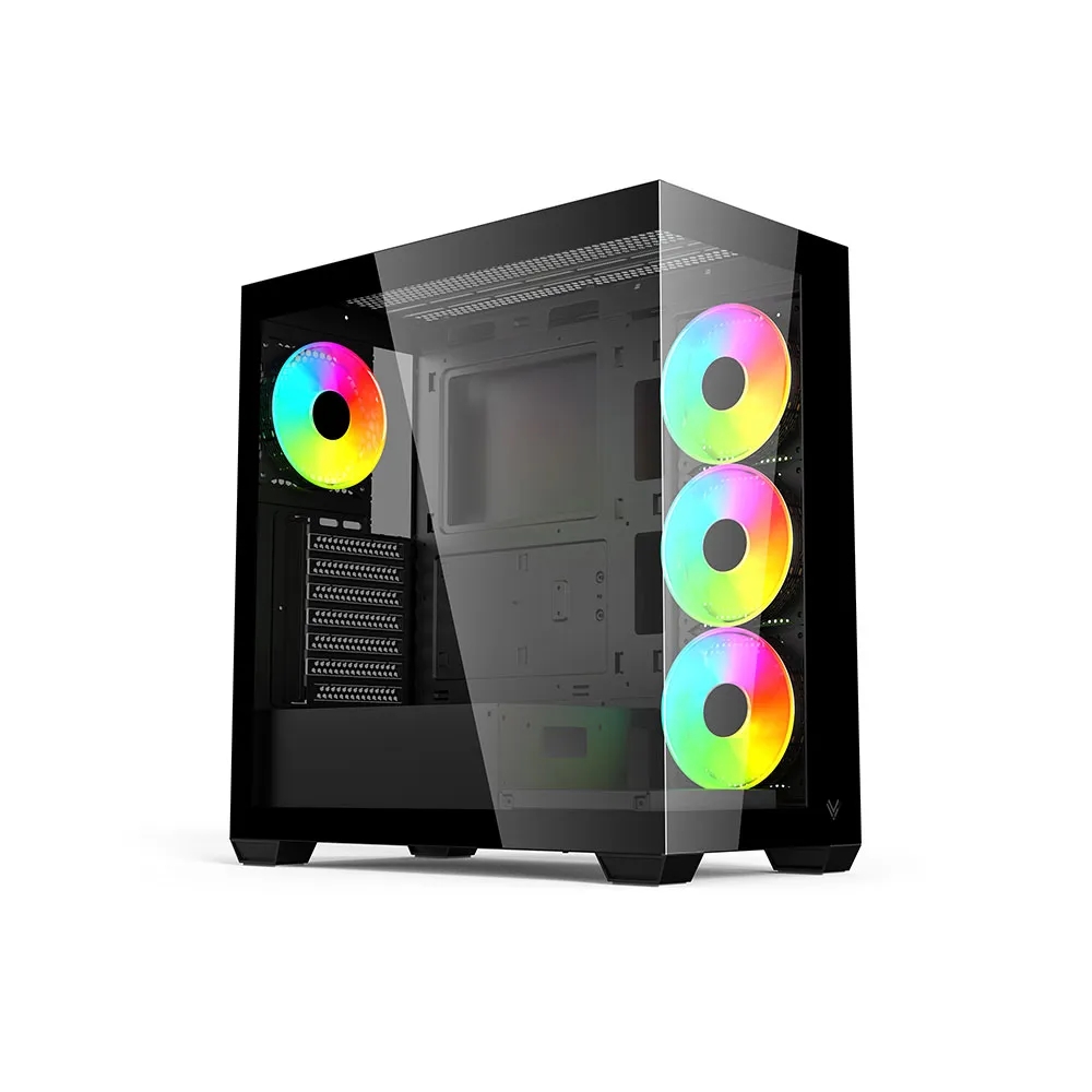 Gabinete Gamer ATX Hilevel 4 Fans ARGB LV510 Preto