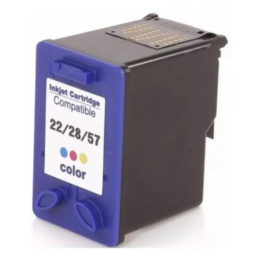 Cartucho HP 22 28 57 colorido 14ML compatível