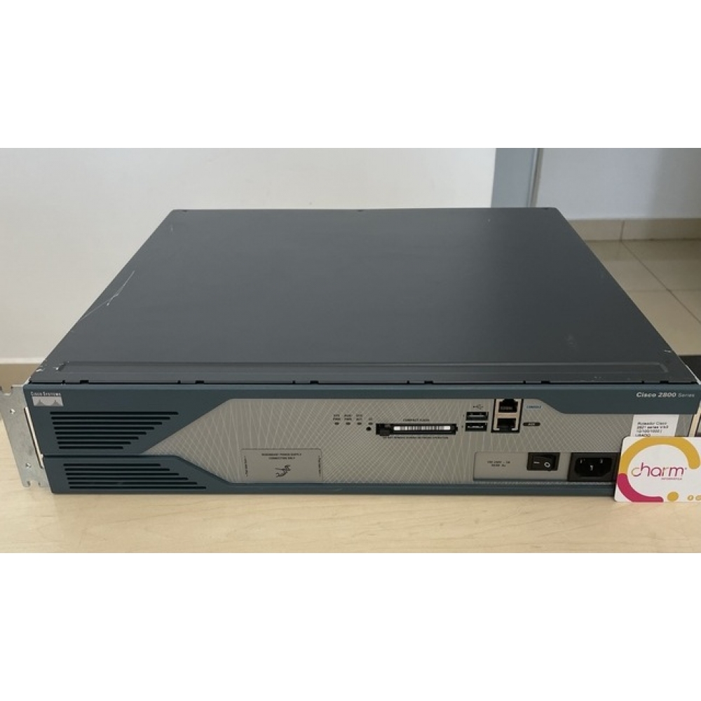 Roteador Cisco 2821 Series V/k9 10/100/1000 | Usado