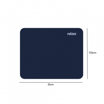 Mouse Pad Reliza Retangular Azul Marinho