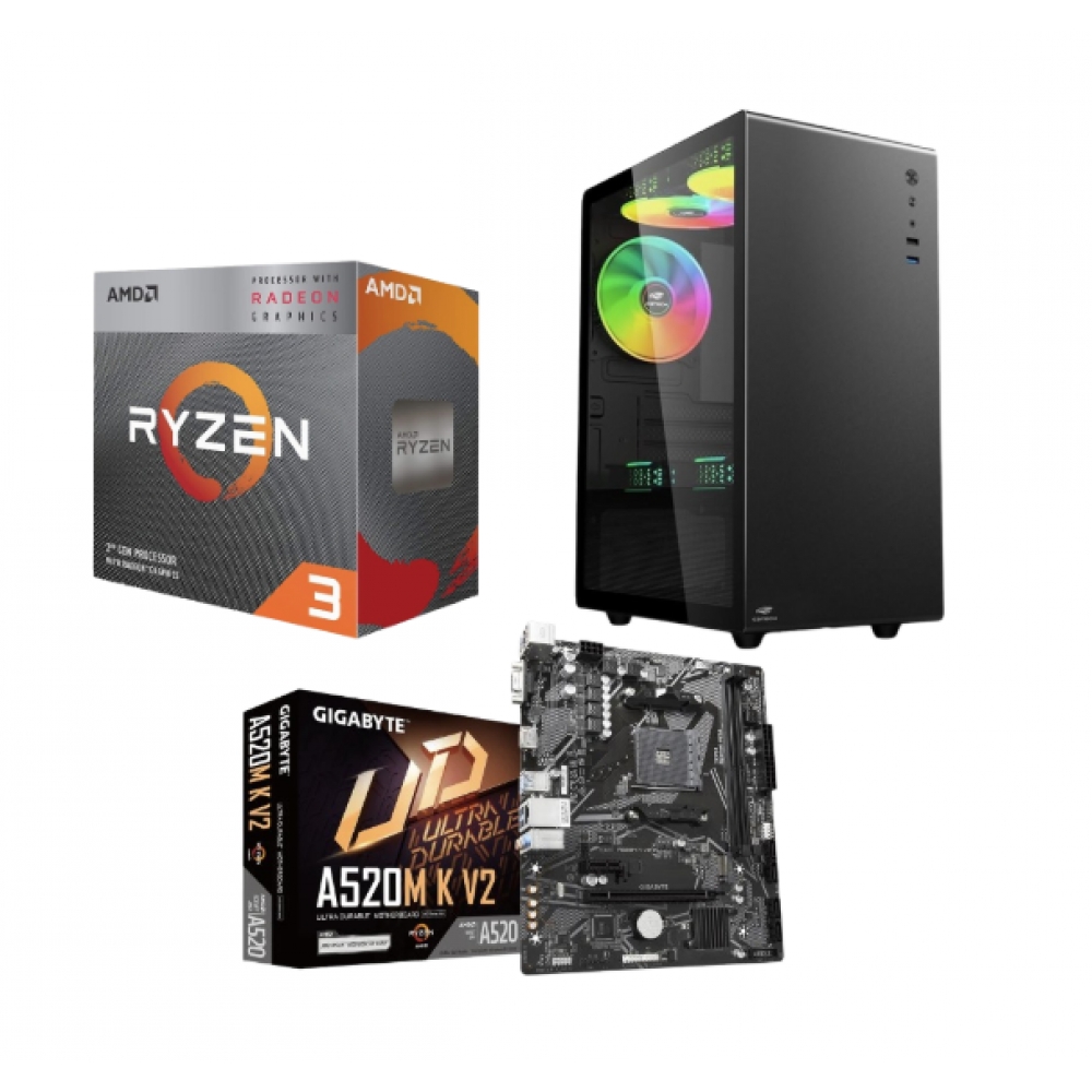 PC Charm Gamer AMD Ryzen 3 3200G 8GB DDR4 512GB SSD NVME