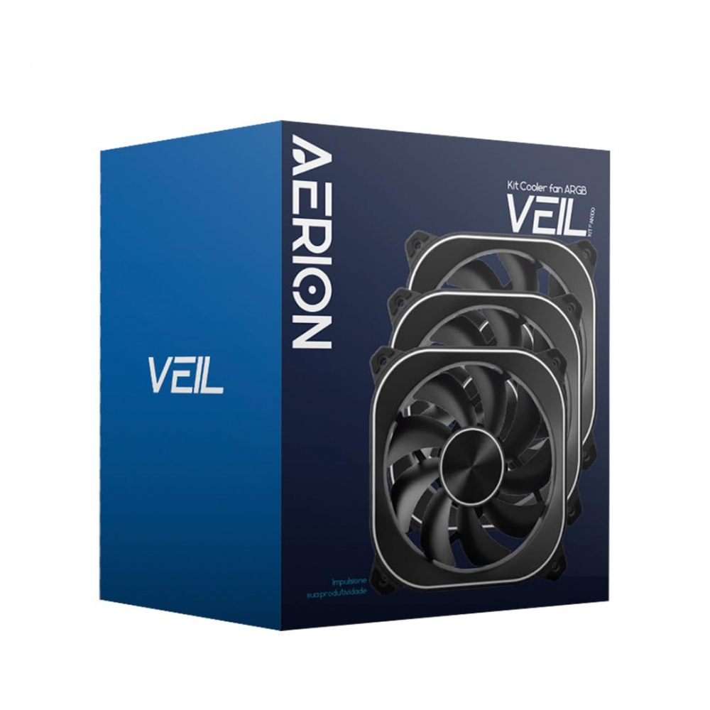 Kit Cooler Fan KIT Aerion VEIL S FAN100 - Preto