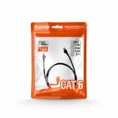 Cabo Rede Patch Cord CAT6 10m Pluscable PC-ETHU100BK Preto