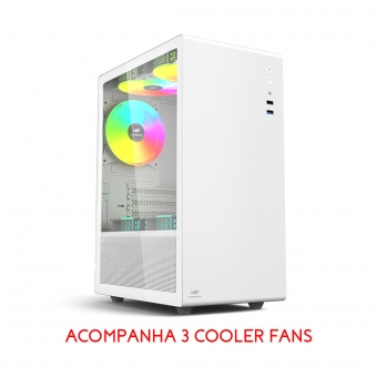 Gabinete Gamer ATX sem Fonte C/ 3 Coolers USB 3.0 C3 Tech MT-G200WH