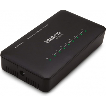 Switch 8P 10/100/1000 Intelbras SG 800 Q+ Gigabit