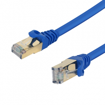 Cabo Rede Patch Cord CAT7 2,5m Pluscable CAT725BL Azul
