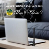 Adaptador USB Wireless High AC600 TP-Link T2U Plus