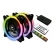 Kit Cooler Fan com 2un 120mm C3 Tech LED F7-L600RGB e controle
