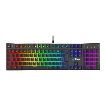 Teclado Mecânico Gamer Aplus Kahn Rainbow - Outemu Blue