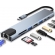 Hub USB Tipo C 8 em 1 CDC (RJ-45+HDMI+SD+TF+PD) Shinka
