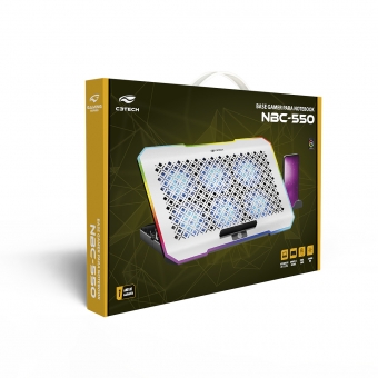 Base para notebook 17,3" Gamer C3 Tech NBC-550SI