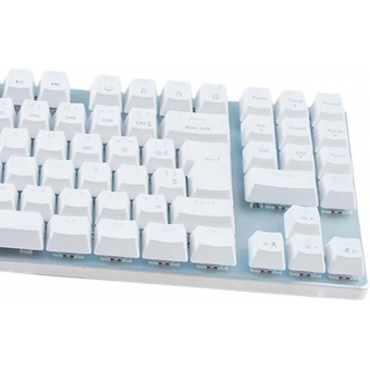 Teclado Mecânico Gamer Aplus Barak White Led Branco
