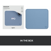 Mouse Pad Studio Series Logitech 23x20cm Azul Claro