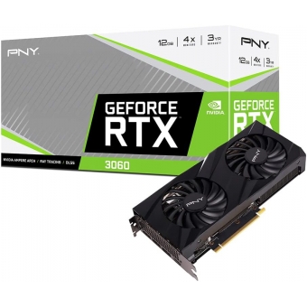 Placa de Vídeo RTX3060 12GB GDDR6 192Bits Verto PNY