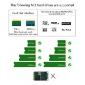 Gaveta Case SSD NGFF/ NVMe USB C 3.1  FY FY-879