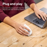 Mouse Ergonomico Vertical Trust com Fio USB T25133 - 1600DPI - Branco