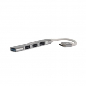 Hub USB C 3.0 com 1P 3.0 3P 2.0 4 C3 Tech HU-C320SI