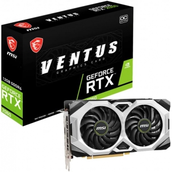 Placa de Vídeo RTX2060 12GB GDDR6 192Bits OC MSI Ventus