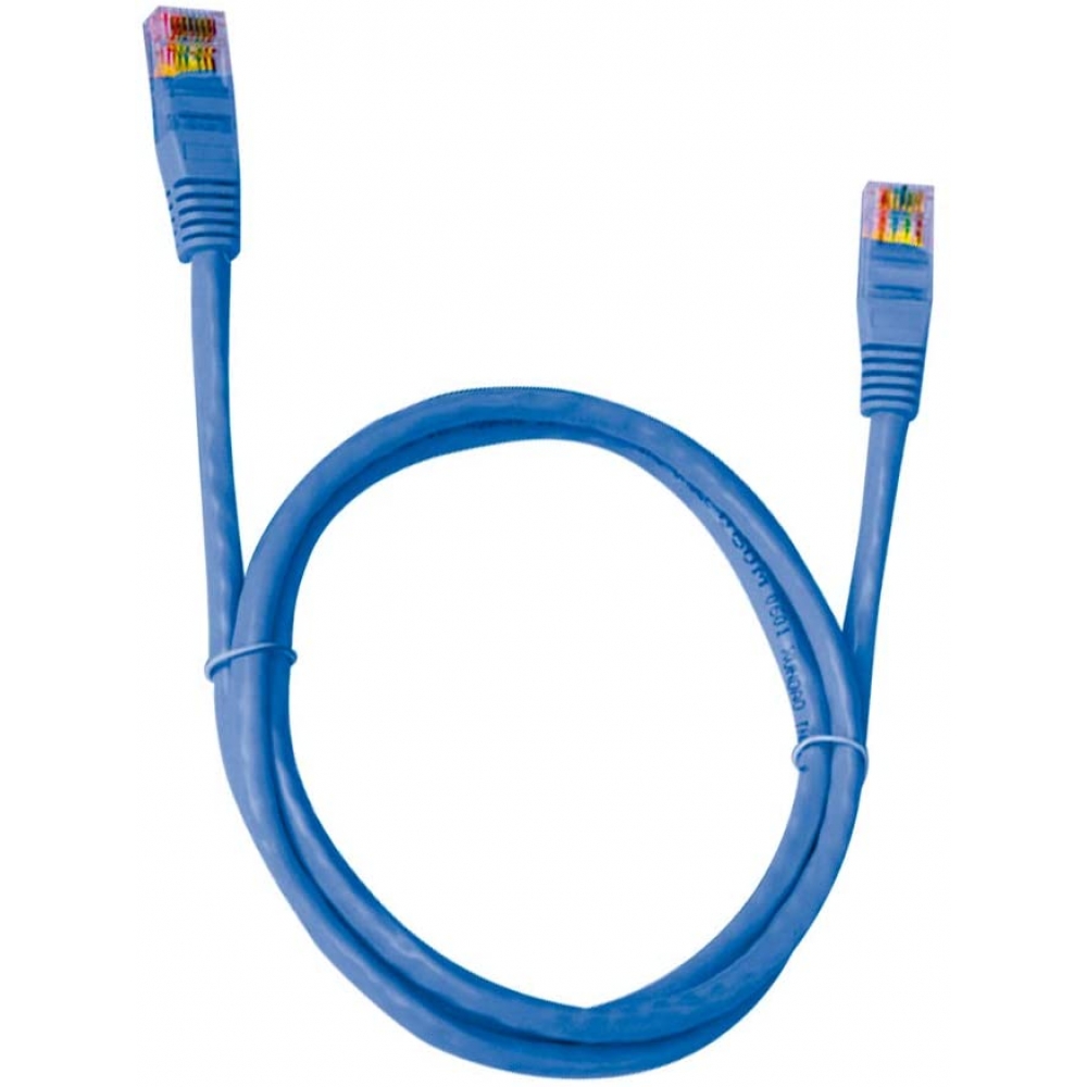 Cabo Rede Patch Cord CAT6 1,5m Pluscable ETH6U15BL Azul