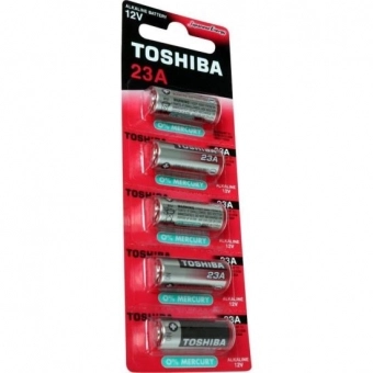Pilha Alcalina Mini A23 Toshiba 12V