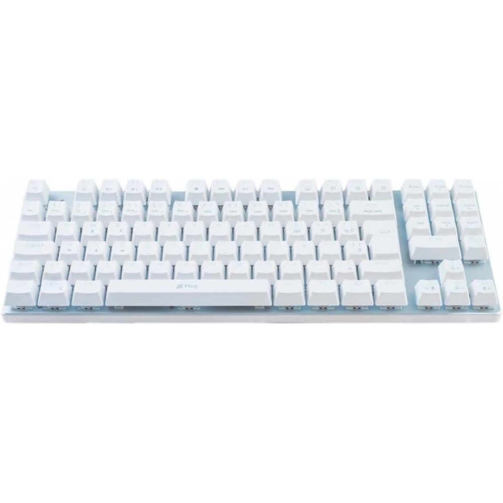 Teclado Mecânico Gamer Aplus Barak White Led Branco
