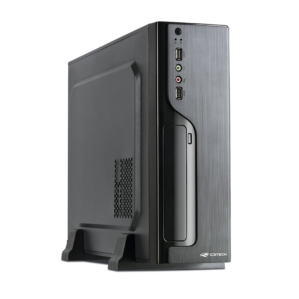 Gabinete Slim com Fonte C3 Tech DT-100BK