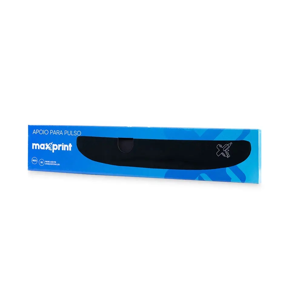 Apoio de Punho com Gel MaxPrint Preto