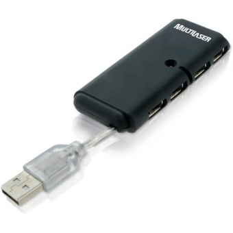 Hub USB 2.0 4 Portas Multilaser AC064