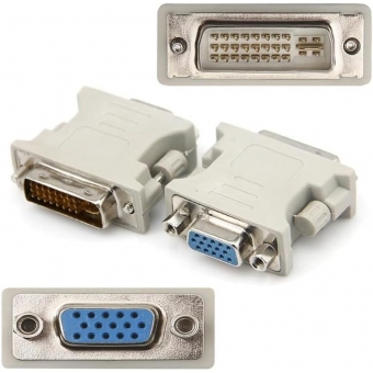 Adaptador DVI-I Macho (24+5) X VGA Femea