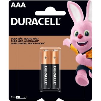 Pilha Alcalina AAA C/2 Duracell