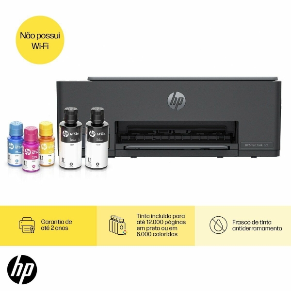 Impressora Multifuncional  HP Smart Tank 521