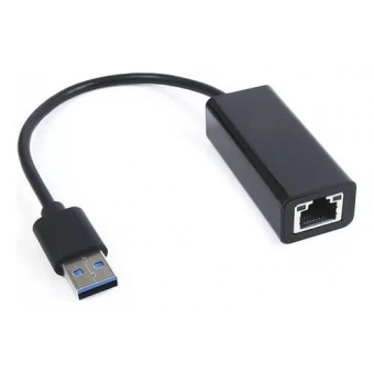 Adaptador USB 3.0 para Rede RJ-45 Pluscable ADP-USBLAN1000BK - Gigabit