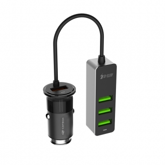 Carregador Veicular USB QuickCharge 3,4A C3 Tech UCV-Q430BK
