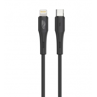Cabo Celular USB C Lightning  1,0m C3 Tech CB-CL300BK