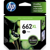 Cartucho HP 662 XL preto 6,5ml CZ105AB Original