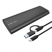 Gaveta Case SSD Sata/NVMe NGFF USB C 3.1  Shuole TNP06