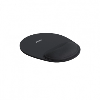 Mouse Pad Preto com Apoio Ergonomico Reliza