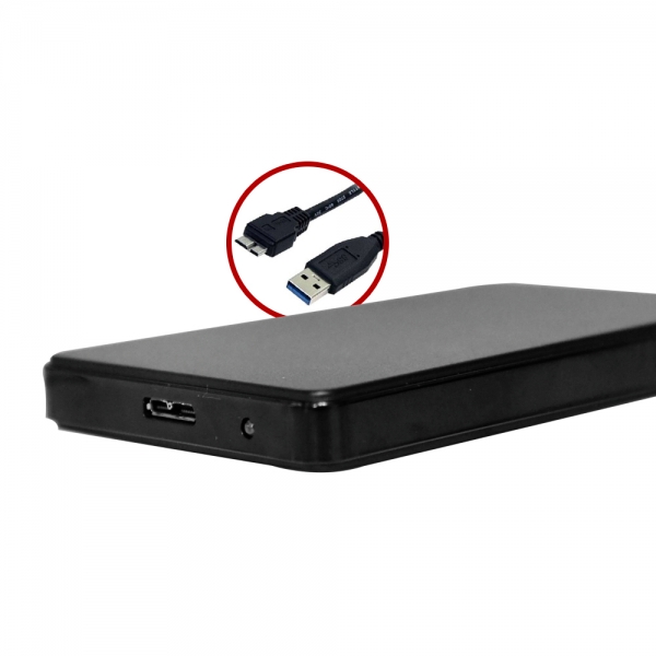 Gaveta Case HD Sata 2,5 USB 3.0 C3 Tech Ch-300BK Preto