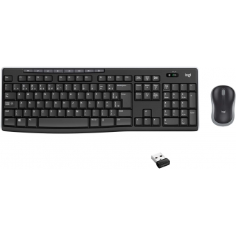 Kit Teclado e Mouse sem Fio Logitech MK270