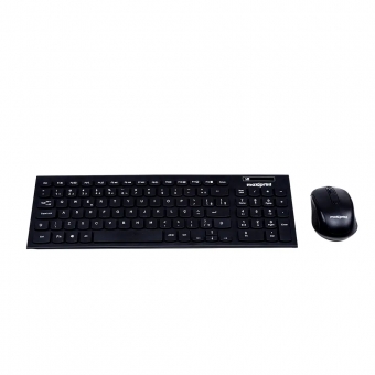 Kit Teclado Mouse sem fio MaxPrint CW1001 Preto