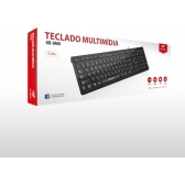 Teclado USB Multimidia C3 Tech preto KB-M60BK