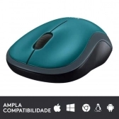 Mouse sem Fio USB Logitech M185 - Azul