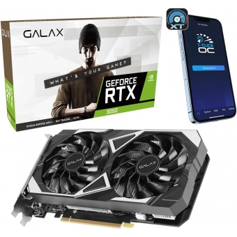 Placa de Vídeo RTX3050 6GB GDDR6 96Bits Galax