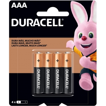 Pilha Alcalina AAA C/4 Duracell