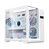 Gabinete Gamer ATX Kmex CG48KI AQUARIO CYBERPUNK BRANCO DISPLAY DIGITAL
