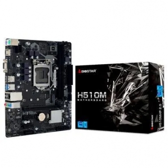 Placa Mãe Biostar H510MH 2.0, Chipset H510, Intel LGA 1200, mATX, DDR4