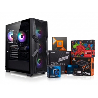 PC Desktop Charm AMD Ryzen 5 8500G 16GB DDR5 256GB SSD NVMe RX550 4GB