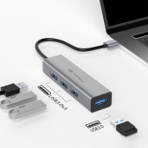 Hub USB 3.0 4 Portas C3 Tech HU-340GY