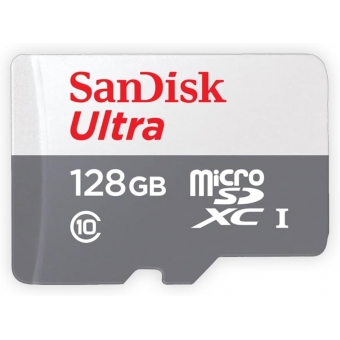 Cartao de Memoria com Adaptador  MicroSD 128GB Classe 10 Sandisk
